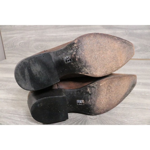 JB Dillon Mens Genuine Brown Goat Leather Western Boots JBM2213 Size 11D - Picture 8 of 10